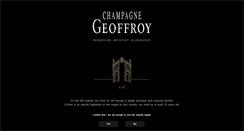 Desktop Screenshot of champagne-geoffroy.com
