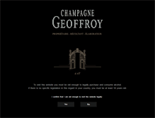 Tablet Screenshot of champagne-geoffroy.com